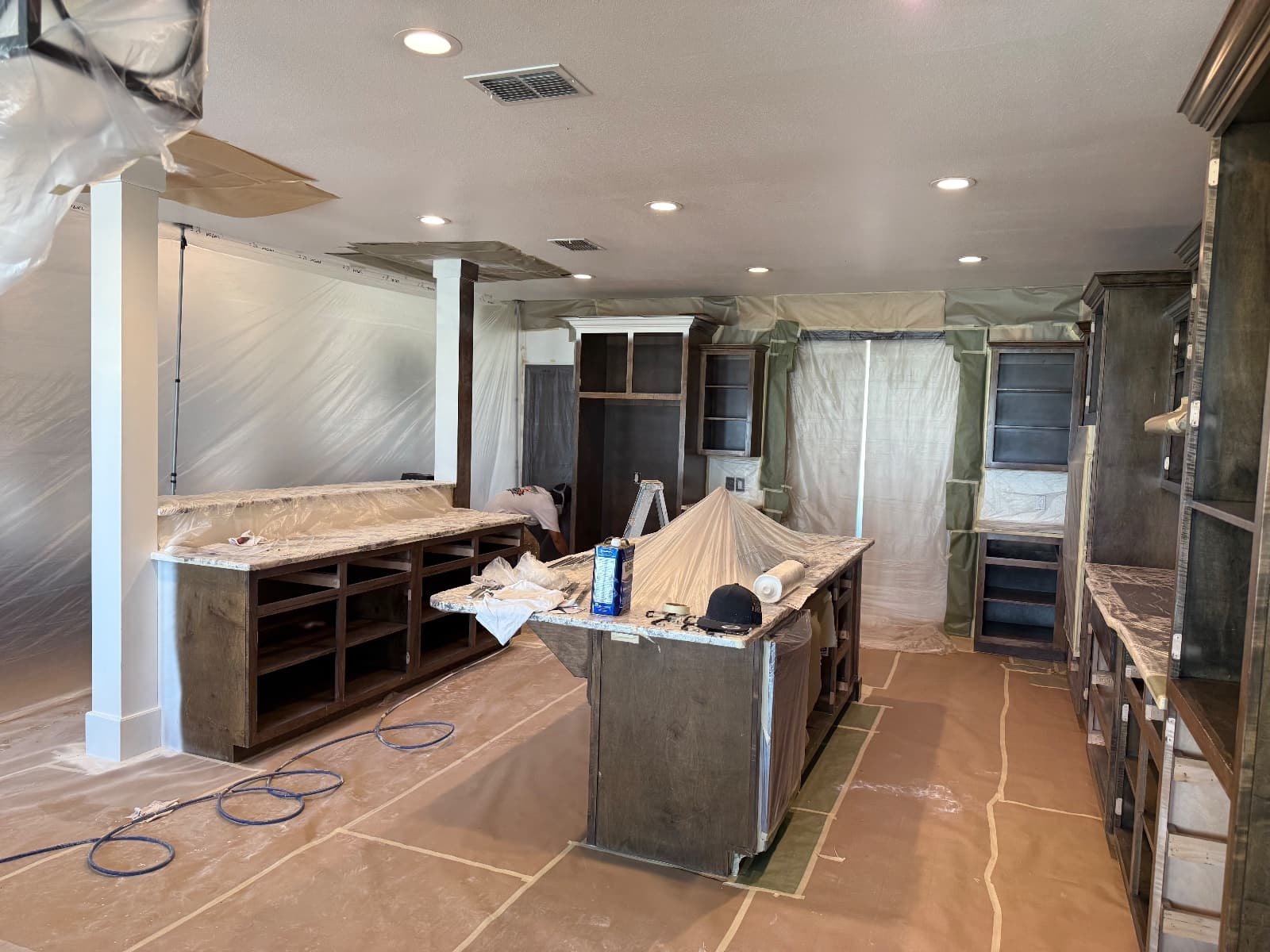 Kitchen cabinet repaint in Amarillo Tx