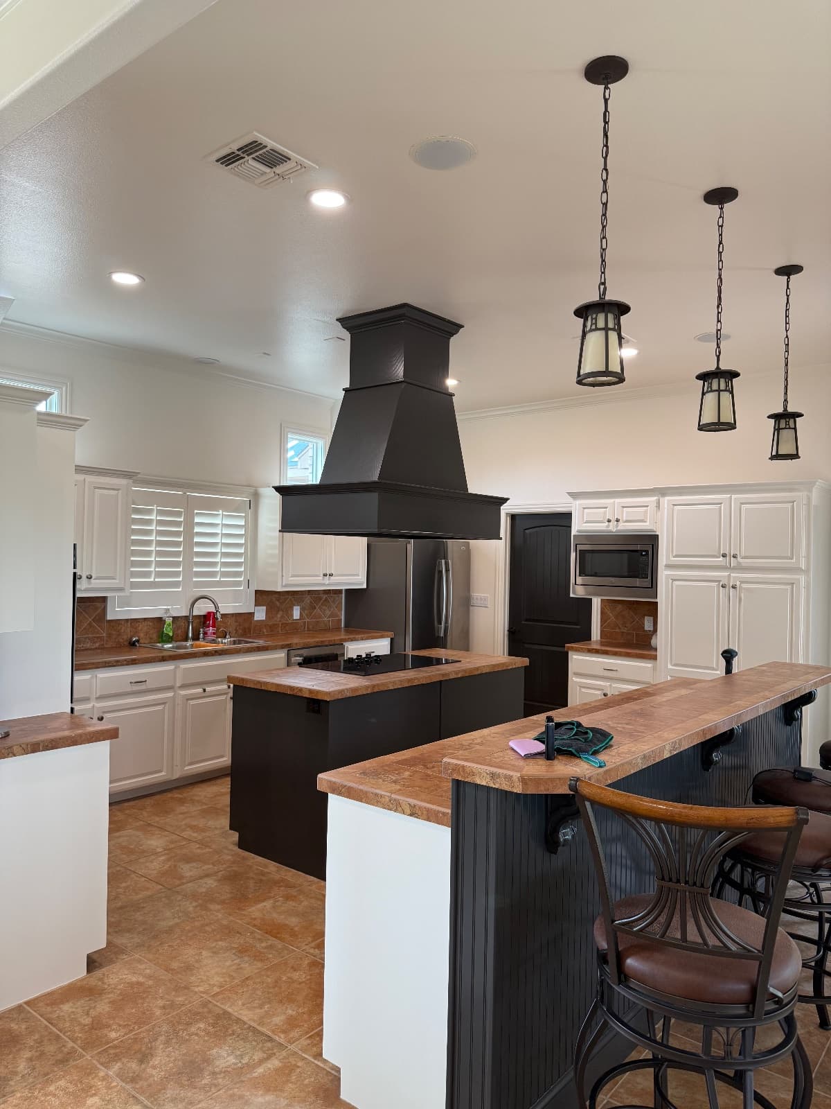 Kitchen Cabinet Refinishing done by luxeline Painters in Amarillo tx