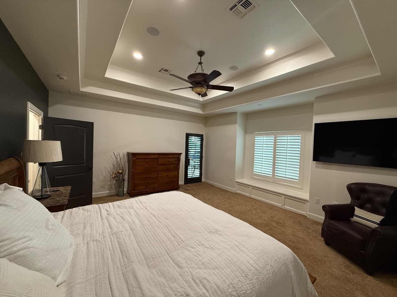 Master bedroom repainted in Amarillo Tx