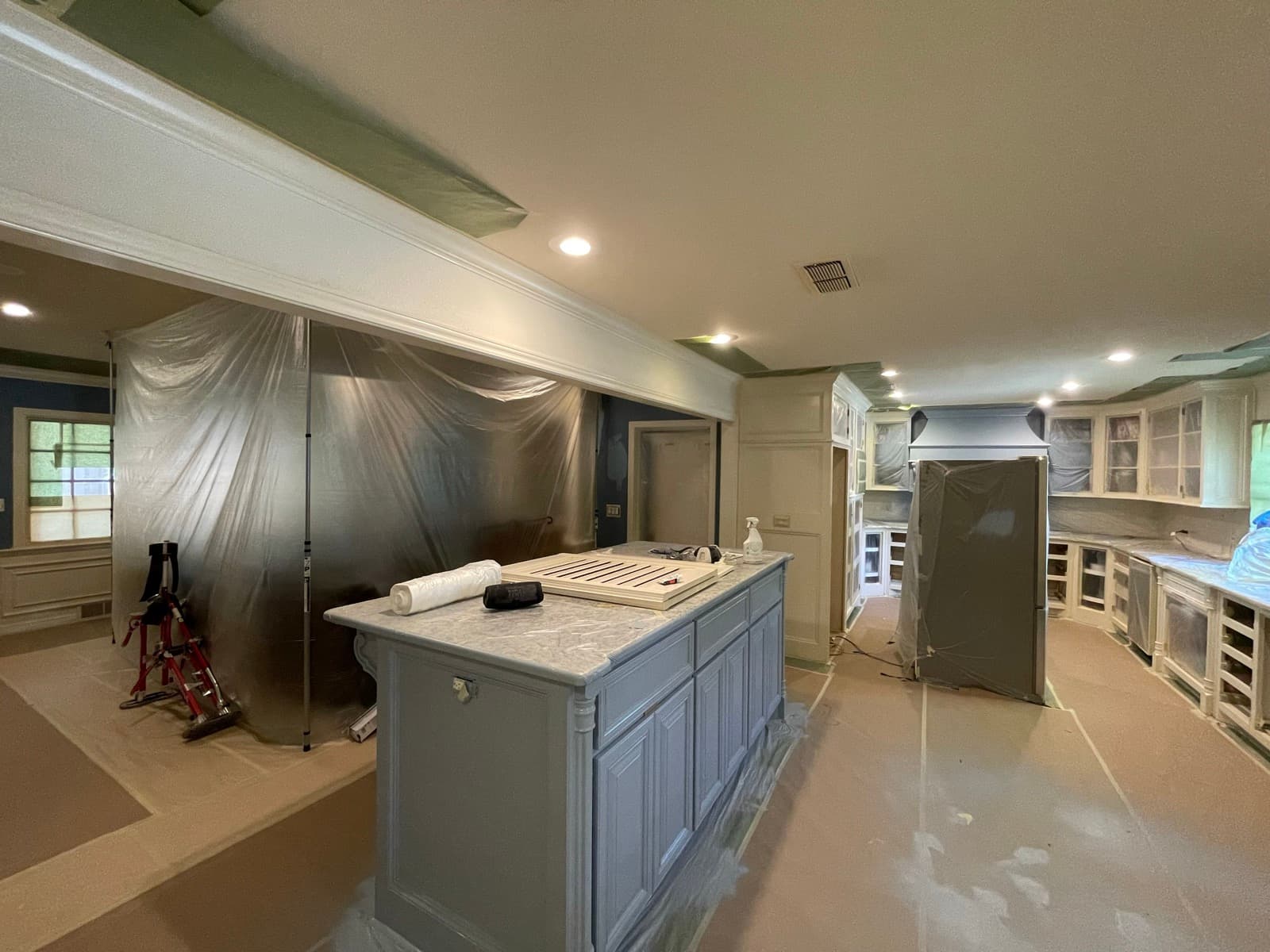 Kitchen mid-repaint